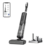 Proscenic WashVac F20 3-In-1 Aspirapolvere Senza Fili,Lavapavimenti,Serbatoio dell'Acqua 1L e Batteria Rimovibile, APP& Assistente Vocale,Pulizia per Superfici Asciutti o Bagnati,Colore Grigio