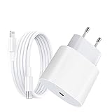 Unique Secure Certificato Apple MFi: caricatore da parete USB C da 20 W con cavo USB C da 1 m da USB C a Lightning 6.6 Feet USB-C PD 3.0 Fast Charger, bianco 001, JBB-778