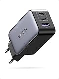 UGREEN Nexode 65W Caricatore USB C, 3 Porte di Ricarica Rapida, Compatibile con MacBook Air, iPhone 17 Pro Max Air/Serie 16-12, iPad, Samsung Galaxy S25/ S23/ S22, Google Pixel