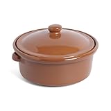 Amazing Cookware - Casseruola in Terracotta Naturale, 2 l