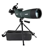 Svbony SV28 Cannocchiale, 25-75x70 Cannocchiale con Treppiedi, FMC Ottica Bak4 Prisma Telescopio Spotting Scope con Smartphone Adapter per Tiro a Segno, Birdwatching, Caccia