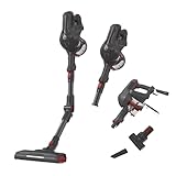Hoover HF1 Aspirapolvere Con Tubo Flessibile, Senza Filo, Senza Sacco, 180 W, 0,9 Litri, Autonomia 30 Minuti, Luce LED, Mini Turbo Spazzola, Grigio [HF103PX]