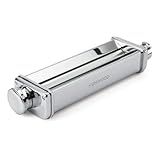 Kenwood KAX99.A0ME Accessorio Sfogliatrice XL, Sfoglia di Pasta Larga fino a 22 cm, Accessorio per Impastatrice Planetaria, MADE IN ITALY, Acciaio Inossidabile, Argento, 32 x 8.65 x 5.4 cm
