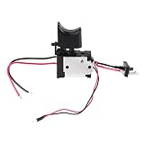 Akozon Interruttore Trapano Elettrico con Controllo Velocità, 7,2V-24V per Trapano Avvitatore a Batteria con Luce LED