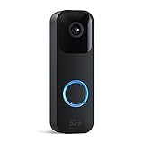 Blink Video Doorbell | Audio bidirezionale, video HD, lunga durata della batteria, rilevazione di movimento, notifiche del campanello nell’app, funziona con Alexa (nero)