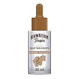 HAWAIIAN Tropic Self Tanning Drops - Gocce autobbronzanti specifiche per il viso - Formula trasparente ultra leggera con Vitamina E