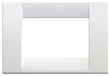 VIMAR 16743.01 Idea Placca Classica 3 moduli in tecnopolimero, bianco brillante