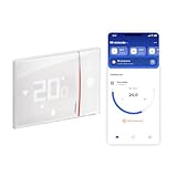 Bticino Xw8002E, Termostato Collegato Wifi, New Smarther2 With Netatmo, Colore Bianco, Controllo Della Temperatura (Calore Freddo) Della Casa In Remoto, 12.6 x 1.26 x 8.7 cm 289 grammi