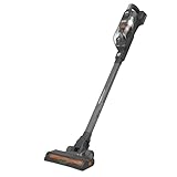 BLACK+DECKER BHFEA18D1-QW Scopa Elettrica Powerseries+ senza Fili Verticale 2 in 1 con Batteria Estraibile a Litio 18 Volt 2 Ah, Titanium