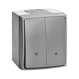 Miratic Interruttore per Tapparelle Elettriche Interruttore a Pulsante Interruttore Tapparelle Pulsante Tapparelle Elettriche Pulsante per Tapparelle IP55 Grigio Grafite