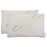 Baldiflex Emporio, Coppia di Cuscini Saponetta Memory Foam, Aloe Vera, Altezza 11 cm, Soffice