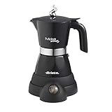 Ariete 1358 Moka Aroma, Moka per caffè, 400 W, 2/4 tazze, Base cordless, Nero