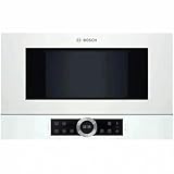 Bosch BFL634GW1 Serie 8 - Microonde da incasso / 900 W / 21 L / Cerniera porta sinistra / Bianco / AutoPilot 7 / Livello di potenza automatico dopo peso