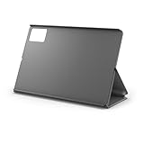 Lenovo Custodia a Libro per Idea Tab (Poliuretano + policarbonato, Protezione dagli Urti, portapenne Integrato, Supporto Convertibile) - Colore Grigio Luna