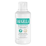 Saugella Detergente Intimo e Corpo, Uso Bagnoshiuma, Delicato Con Sistema Prebiotico, Estratto di Salvia e Acido Lattico per un Uso Quotidiano nel Rispetto del pH Fisiologico, 500 ml