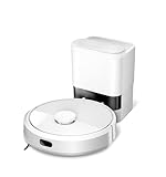 iRobot Roomba 105 Combo + Stazione Autosvuotamento, Robot Aspirapolvere Lavapavimenti, Navigazione ClearView LiDAR, Rileva Tappeti/Moquette, Pulizia Mirata, Controllo tramite App, Bianco