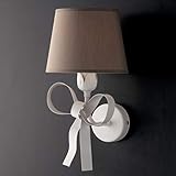 Applique Shabby Con Paralume Tortora Shabby Lucy 1 Luce