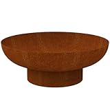 Barbecook braciere Jack 100 in acciaio corten pre-ossidato, braciere da esterno, 100x31,5 cm