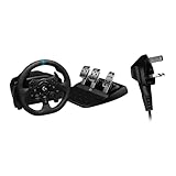 Logitech G G923 Volante da Corsa e Pedali per PS5, PS4 e PC, UK Inglese Spina di Alimentazione (Tipo G) - Nero