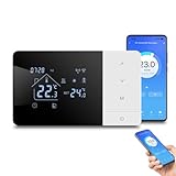 Termostato intelligente WiFi,per app Tuya Regolatore di temperatura programmabile per caldaie a gas,compatibile con controllo vocale Alexa,con blocco bambini,intelligente Termostato Ambiente da Parete