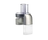 Kenwood AT340 - Grattugia con 7 dischi in acciaio inox spazzolato, per robot Chef e Major, colore: Grigio