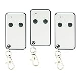 433,92 MHz Telecomando Cancello, 2 Canali Telecomando per Cancelli Compatibile with Telecomando Roger E80 TX52R/E80 TX54R/ H80/TX1M80 (3 Pezzi)