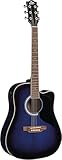 Eko RANGER CW EQ BLUE SUNBURST, Chitarra Acustica con Equalizzatore, Colore Blue Sunburst