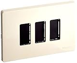 BTicino S503/13RS Magic Kit, Supporto e Placca, 3 Moduli, Avorio
