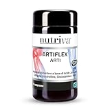NUTRIVA Artiflex Arti, Integratore Alimentare a Base di Acido Jaluronico, Collagene, Condroitina, Glucosamina, MSM e Prolina, Ideale per la Salute Articolare, 100% Naturale - 50 Compresse
