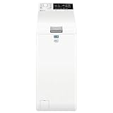 Electrolux EW7T337A Lavatrice Carica dall'Alto 7 kg Serie 700 SteamCare, Tecnologia Vapore Riduce Pieghe, SensiCare System, Display LED Touch, Classe A, Compatta, Bianca