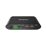 Krisdonia 25000mah Batteria Esterna per PC, Notebook, Cellulare - Power Bank con 1x TYPE-C + 1x DC + 2x USB (Quick Charge) per MacBook, Smartphone, Computer, Laptop