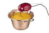 MACOM Just Kitchen 850 Paiolo Polentino con miscelatore elettrico, Rame, Diametro 25 cm.