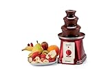 Ariete 2962 Fontana di Cioccolato, Ottimo per Feste e Compleanni, Torre Smontabile in Acciaio Inox, Capacità 500 gr di Cioccolato, 90 W, Rosso