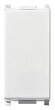 Vimar 14008.AB Plana Pulsante 1P NO 10 A 250 V~, illuminabile, tasto sostituibile, materiale antibatterico, bianco