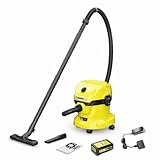 Kärcher aspiratore solidi liquidi WD 2 Plus V-12/4/18/C, filtro a cartuccia, tubo di aspirazione: 1,8m, contenitore in plastica: 12 l, 1.000W, funz. soffiante, bocchetta per pavimenti e interstizi