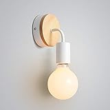 Mengjay Industriale lampada da parete Applique da Parete Metallo Vintage Applique Industrial lampada a corridoio Retro applique lampade per illuminazione da parete,bianco