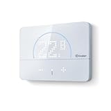 Finder BLISS2 Termostato Smart Tipo 1C.B1. Alimentazione a batterie o con alimentatore. Gestibile anche tramite App e Assistenti Vocali. Colore Bianco