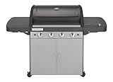 Campingaz 4 Series Classic LS Plus Gas Grill Barbecue con 4 Bruciatori, Sistema di Pulizia Facile InstaClean, 2 Tavoli a Lato, Grigio, 160.3 x 60 x 115.6 cm