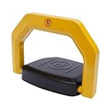 MINRS Bloccaggio del parcheggio con telecomando, dissuasore per parcheggio pieghevole anticollisione 180° grado di protezione IP67 Blocco automatico intelligente per auto, funzioni di allarme, blocco