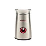Girmi MC01 Macinacaffe, 150 W, Corpo Inox, Capacità 50gr, Funzionamento PULSE, Macina spezie e caffè, Lame Inox, Pulsante retro-illuminato, Base con avvolgicavo