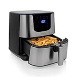 Princess Digital Aerofryer Deluxe XXL con 5.5 litri – 62,2% di Consumo Energetico in Meno – 1700 W – 8 Programmi – Acciaio Inox – Senza Olio – 182060