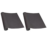 HD Fitness 2 Tappetini palestra tappeto per tapis roulant tappetini antiscivolo per allenamento a casa tappeto fonoassorbente tappeto salvapavimento protettivo cyclette tappeto piscina - GRIGIO 200x10
