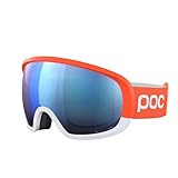 POC Fovea Clarity Comp Occhiali da Sci, Fluorescent Orange/Spektris Blue