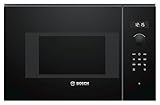 Bosch BFL524MB0, Serie 6, Microonde da incasso, 7 Programmi automatici cottura, Display digitale a LED, Cleaning Assistance, Nero