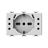 4box – Presa multipla da incasso USB P503 compatibile Bticino® Matix™, con 4 prese elettriche e 2 porte USB-C 3.0 per ricarica rapida. Installabile in scatola 503. Colore Bianco