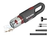 BEPER P202ASP401 Aspirabriciole ricaricabile, 55 W, Aspirabriciole Senza Fili, Compatto e Leggero, Aspira Liquidi e Solidi in Plastica con Filtro Hepa per Macchina o Casa, Capacità 400ml, Rosso/Grigio