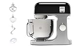 Kenwood KMX750BK KMIX Impastatrice Planetaria con Ciotola con Manico in Acciaio 5L, 3 Ganci di Miscelazione, Potenza 1000W, Personalizzabile con Oltre 20 Accessori Acquistabili Separatamente, Nero