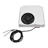 Climatizzatore da tetto ultra sottile 12 V, silenzioso, elettrico per auto, unità AC con riscaldamento e raffreddamento, universale per camper, roulotte, campeggio, camion e furgoni
