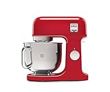 Kenwood KMX750AR Impastatrice Planetaria Kitchen Machine kMix, Robot da Cucina Mixer, 1000 W, 5 Litri, Acciaio, Plastica, Rosso