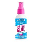 NYX Professional Makeup Spray Fissante, Per Tutti i Tipi di Pelle, Makeup Intatto fino a 24H, Finish Vellutato e Look Fresco Tutto il Giorno, Con Sciroppo d'Acero, The Face Glue, 60 ml